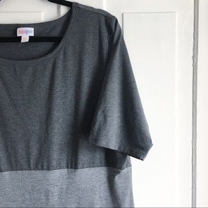 NWOT LuLaRoe Julia Bodycon Dress - Black & Gray
